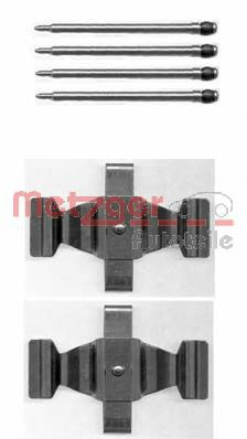Set accesorii, placute frana MERCEDES CLK Cabriolet (A209) (2003 - 2010) METZGER 109-1643 piesa NOUA