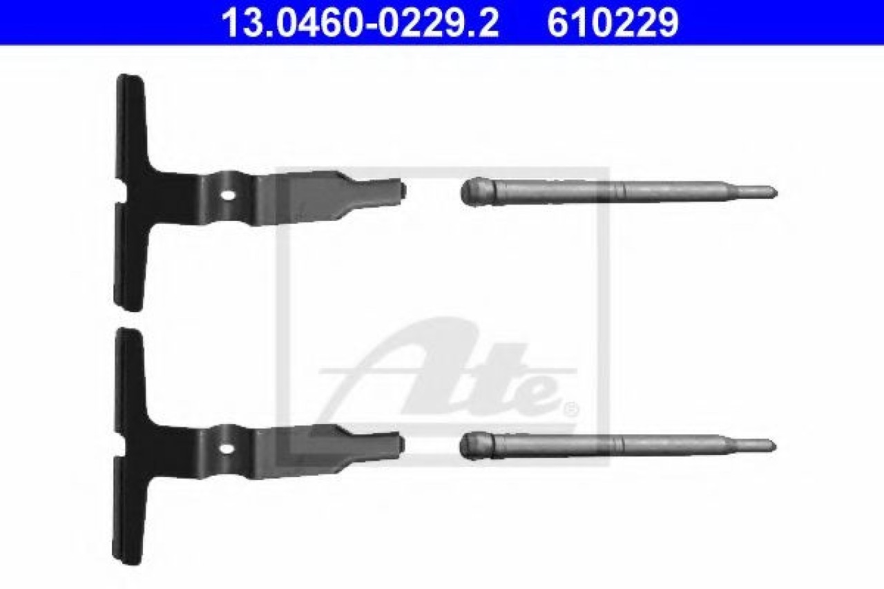 Set accesorii, placute frana MERCEDES E-CLASS (W210) (1995 - 2003) ATE 13.0460-0229.2 piesa NOUA