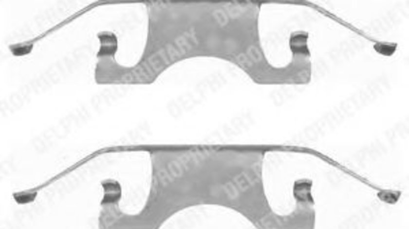 Set accesorii, placute frana MERCEDES E-CLASS (W211) (2002 - 2009) DELPHI LX0396 piesa NOUA