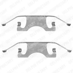 Set accesorii, placute frana MERCEDES GL-CLASS (X164) (2006 - 2012) DELPHI LX0396 piesa NOUA