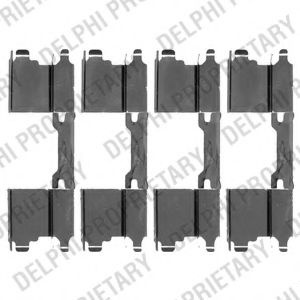 Set accesorii, placute frana MERCEDES SPRINTER 3-t bus (906) (2006 - 2016) DELPHI LX0502 piesa NOUA
