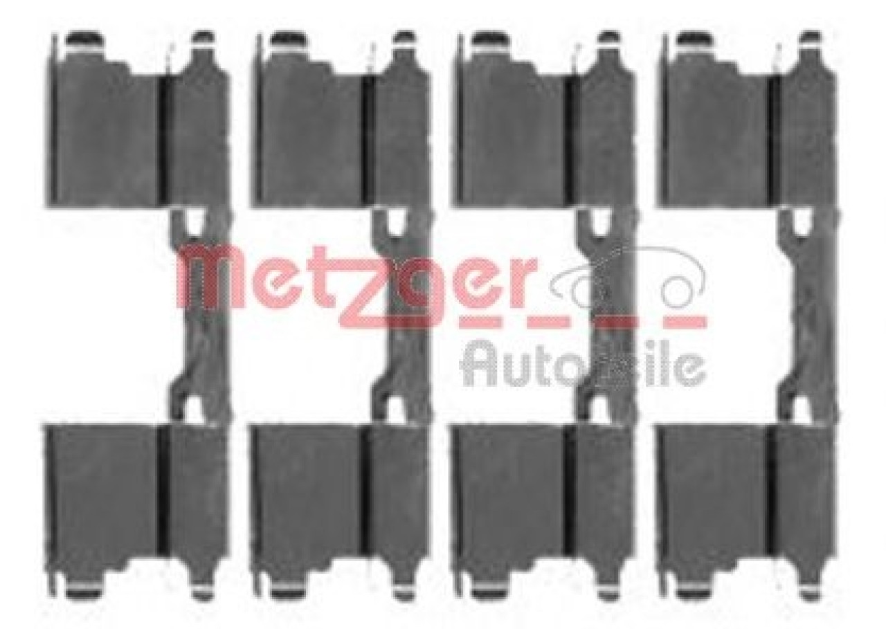 Set accesorii, placute frana MERCEDES SPRINTER 3-t caroserie (906) (2006 - 2016) METZGER 109-1762 piesa NOUA