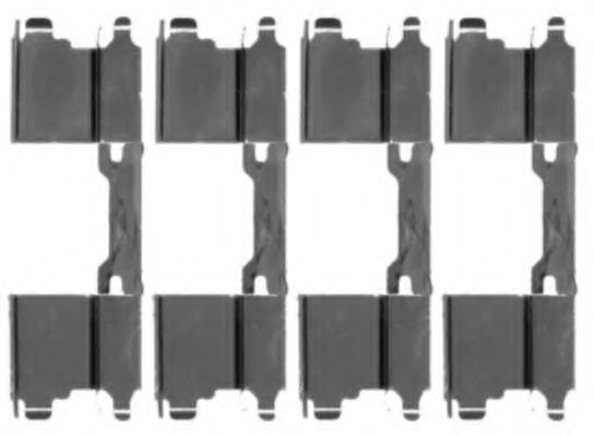 Set accesorii, placute frana MERCEDES SPRINTER 5-t caroserie (906) (2006 - 2016) TEXTAR 82071000 piesa NOUA