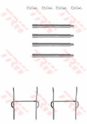 Set accesorii, placute frana MERCEDES VITO caroserie (638) (1997 - 2003) TRW PFK357 piesa NOUA