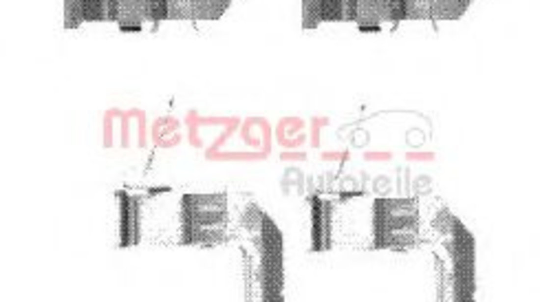 Set accesorii, placute frana NISSAN PATHFINDER III (R51) (2005 - 2012) METZGER 109-1722 piesa NOUA