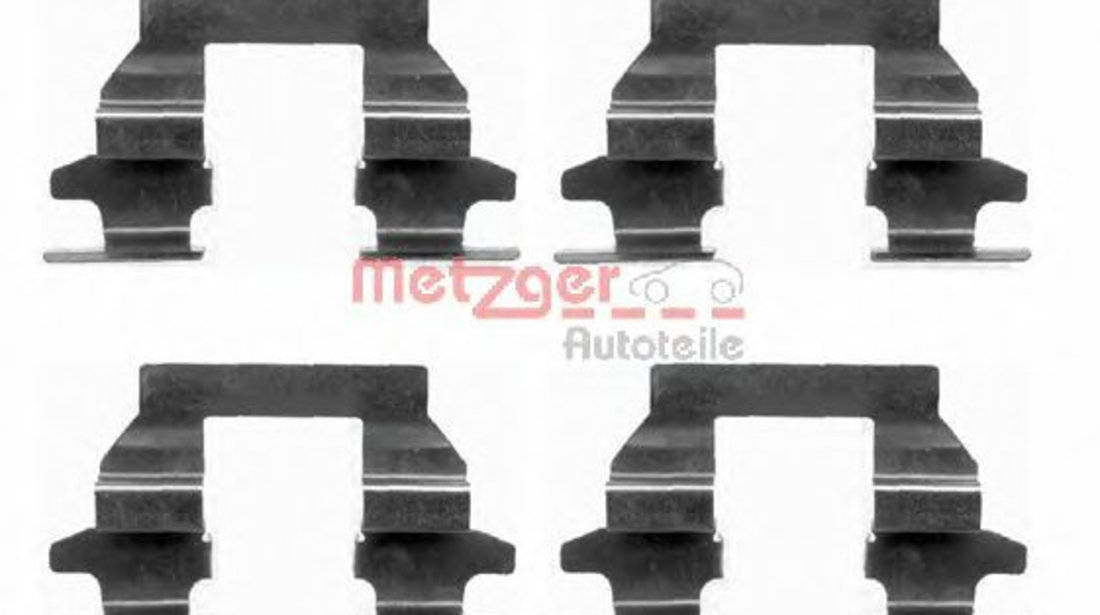 Set accesorii, placute frana NISSAN X-TRAIL (T30) (2001 - 2013) METZGER 109-1625 piesa NOUA