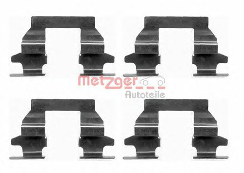 Set accesorii, placute frana NISSAN X-TRAIL (T30) (2001 - 2013) METZGER 109-1625 piesa NOUA