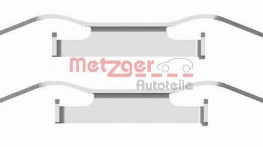 Set accesorii, placute frana OPEL COMBO Combi (X12) (2012 - 2016) METZGER 109-1680 piesa NOUA