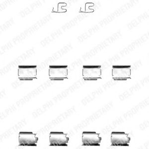 Set accesorii, placute frana OPEL MERIVA (2003 - 2010) DELPHI LX0343 piesa NOUA