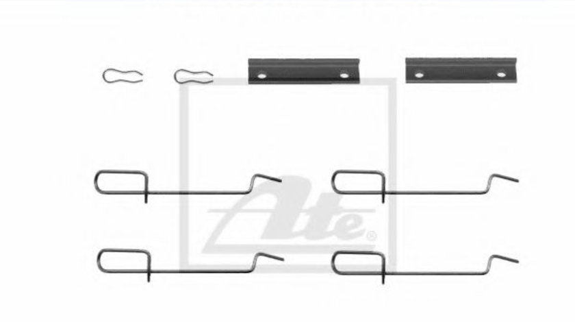 Set accesorii, placute frana PEUGEOT 206 Hatchback (2A/C) (1998 - 2016) ATE 13.0460-0435.2 piesa NOUA