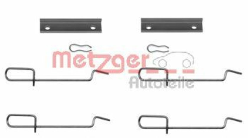 Set accesorii, placute frana PEUGEOT 206 Hatchback (2A/C) (1998 - 2016) METZGER 109-1125 piesa NOUA