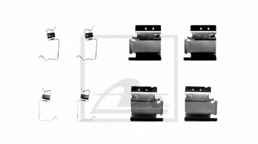 Set accesorii, placute frana PEUGEOT 206 limuzina (2007 - 2016) ATE 13.0460-0454.2 piesa NOUA