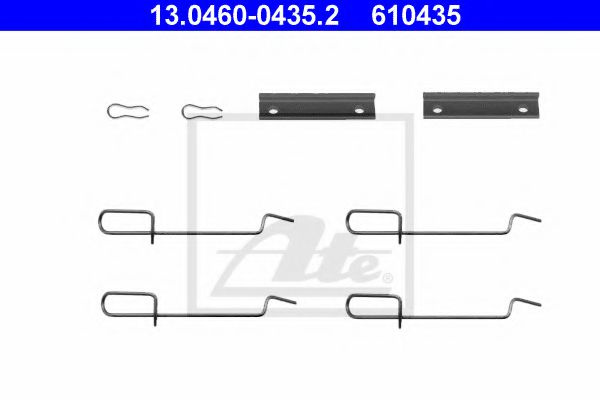 Set accesorii, placute frana PEUGEOT 306 Break (7E, N3, N5) (1994 - 2002) ATE 13.0460-0435.2 piesa NOUA