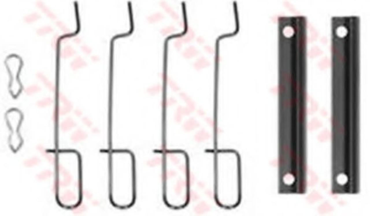 Set accesorii, placute frana PEUGEOT 306 Hatchback (7A, 7C, N3, N5) (1993 - 2003) TRW PFK75 piesa NOUA