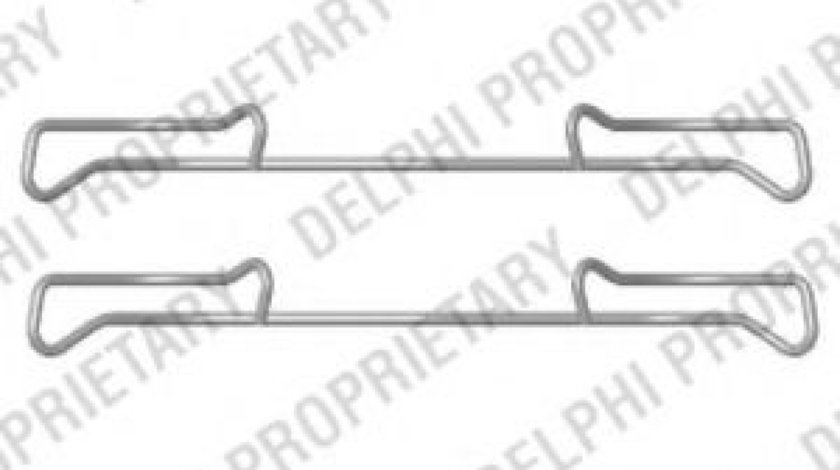 Set accesorii, placute frana PEUGEOT 308 CC (2009 - 2016) DELPHI LX0436 piesa NOUA