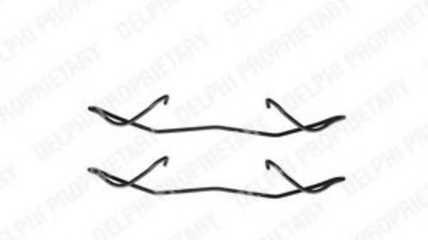 Set accesorii, placute frana PEUGEOT PARTNER (2008 - 2016) DELPHI LX0236 piesa NOUA