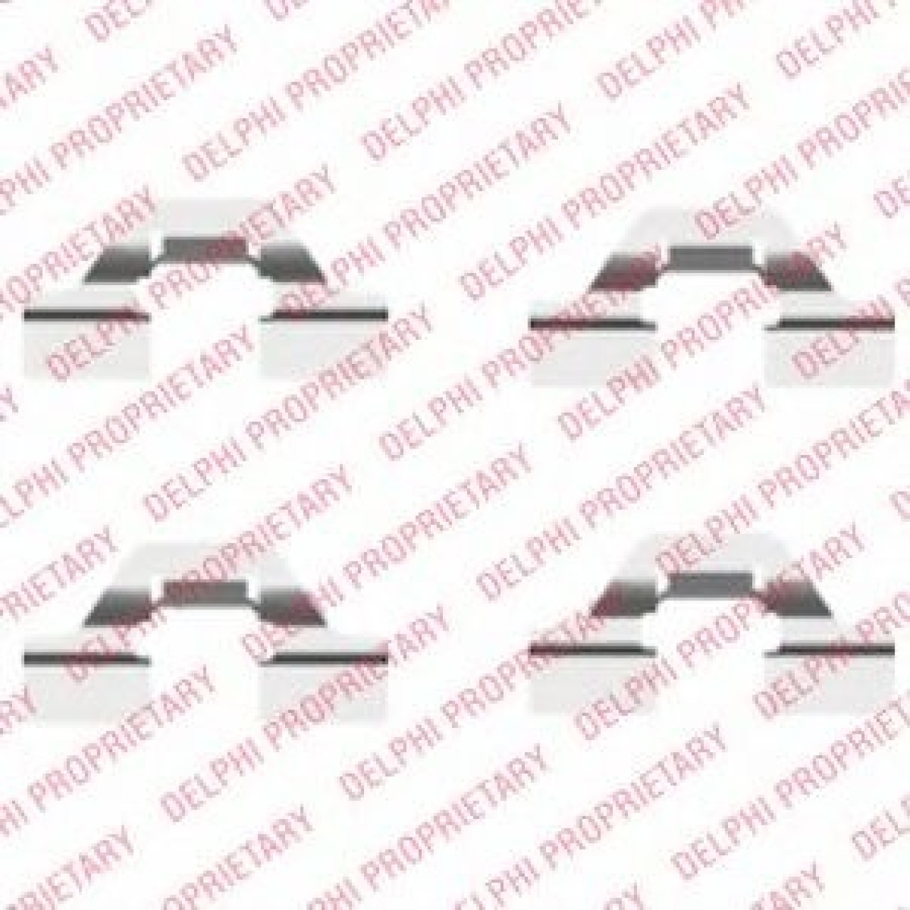 Set accesorii, placute frana PEUGEOT PARTNER (2008 - 2016) DELPHI LX0430 piesa NOUA
