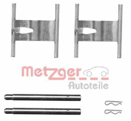 Set accesorii, placute frana PORSCHE CAYENNE (9PA, 955) (2002 - 2010) METZGER 109-1660 piesa NOUA