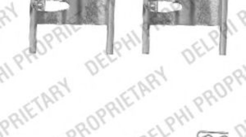 Set accesorii, placute frana PORSCHE CAYENNE (9PA, 955) (2002 - 2010) DELPHI LX0450 piesa NOUA