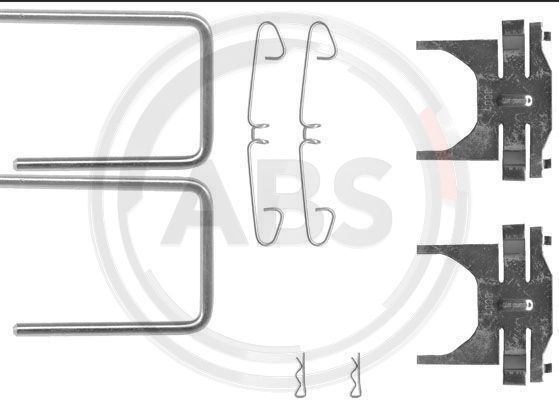 Set accesorii, placute frana punte fata (0928Q ABS) LANCIA,SAAB
