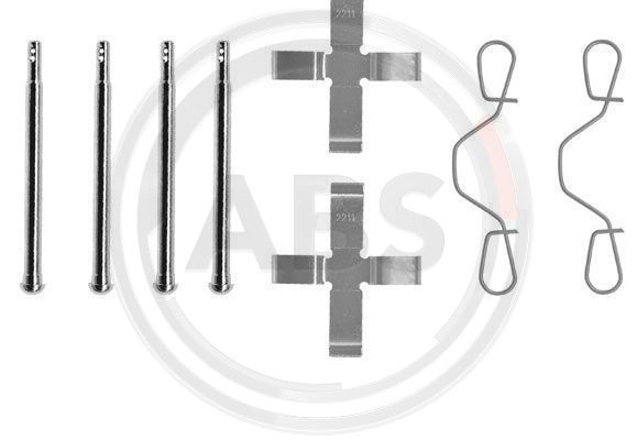 Set accesorii, placute frana punte fata (0949Q ABS) AUDI,VW