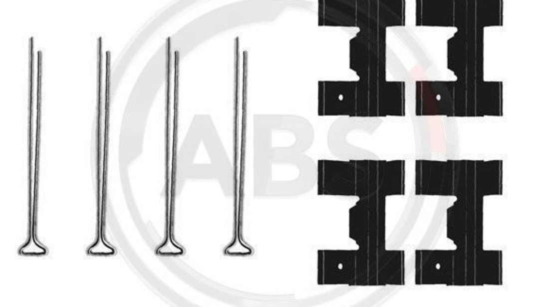 Set accesorii, placute frana punte fata (0951Q ABS) AUSTIN,DAF,FORD,LAND ROVER,LDV,MORGAN,ROVER,TRIUMPH,WOLSELEY