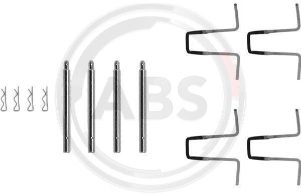 Set accesorii, placute frana punte fata (0977Q ABS) MERCEDES-BENZ