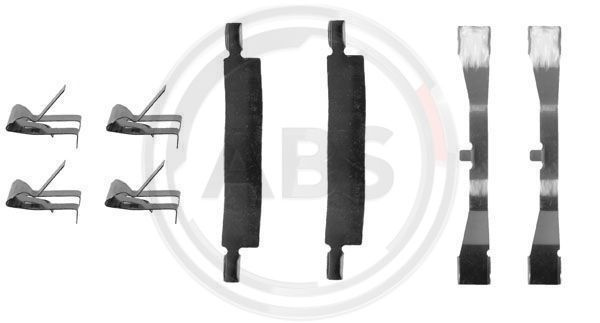 Set accesorii, placute frana punte fata (1079Q ABS) MITSUBISHI
