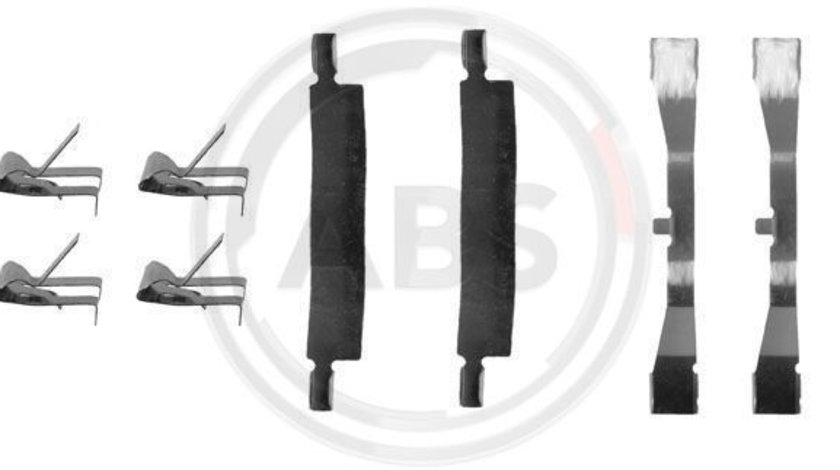 Set accesorii, placute frana punte fata (1079Q ABS) MITSUBISHI