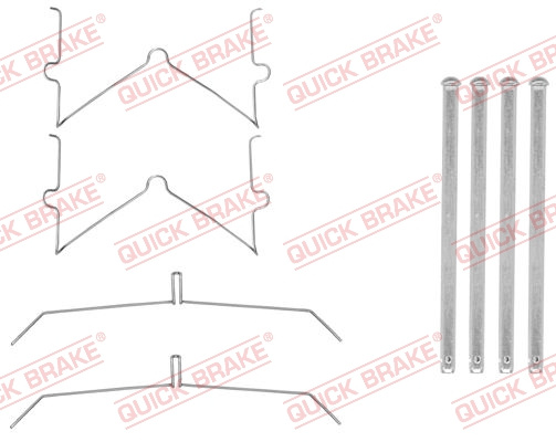 Set accesorii, placute frana punte fata (1090003 QBK) JEEP,LEXUS,TOYOTA