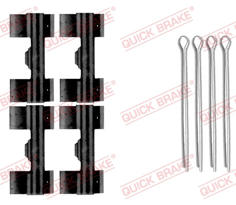 Set accesorii, placute frana punte fata (1090009 QBK) LDV