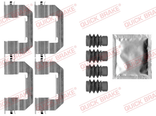 Set accesorii, placute frana punte fata (1090011 QBK) FIAT,JEEP