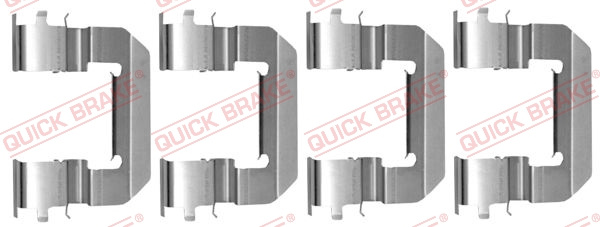 Set accesorii, placute frana punte fata (1090014 QBK) FIAT,HYUNDAI,KIA