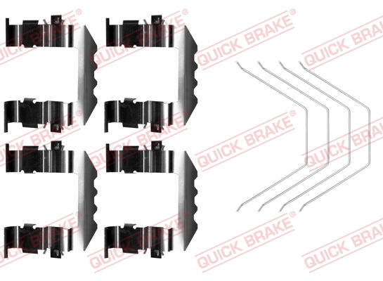 Set accesorii, placute frana punte fata (1090018 QBK) Citroen,HYUNDAI,KIA