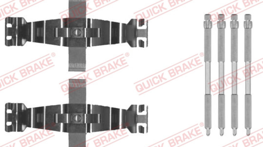 Set accesorii, placute frana punte fata (1090022 QBK) AUDI,OPEL,PEUGEOT,PORSCHE,VAUXHALL