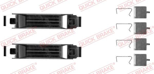Set accesorii, placute frana punte fata (1090029 QBK) AUDI,SKODA