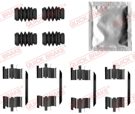 Set accesorii, placute frana punte fata (1090035 QBK) FORD,OPEL,VAUXHALL