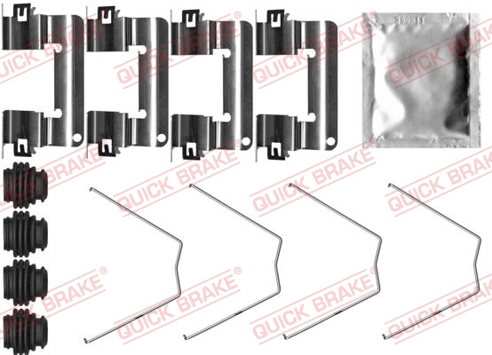 Set accesorii, placute frana punte fata (1090065 QBK) HYUNDAI,KIA