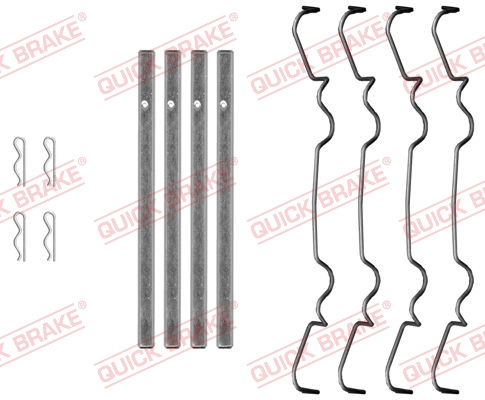 Set accesorii, placute frana punte fata (1090069 QBK) FORD,IVECO