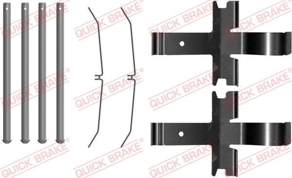 Set accesorii, placute frana punte fata (1090081 QBK) TOYOTA
