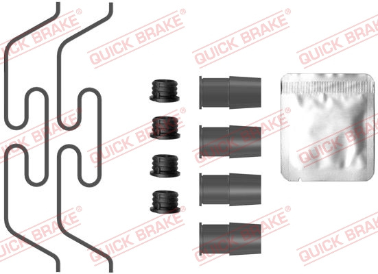 Set accesorii, placute frana punte fata (1090086 QBK) JAGUAR,VOLVO,VW