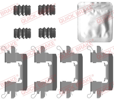 Set accesorii, placute frana punte fata (1090087 QBK) NISSAN