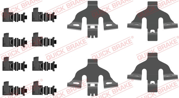 Set accesorii, placute frana punte fata (1090092 QBK) AUDI,PORSCHE