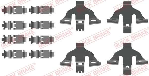 Set accesorii, placute frana punte fata (1090093 QBK) AUDI,VW