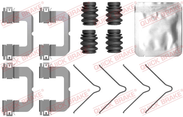 Set accesorii, placute frana punte fata (1090099 QBK) HYUNDAI,KIA