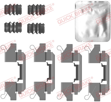 Set accesorii, placute frana punte fata (1090111 QBK) NISSAN,RENAULT