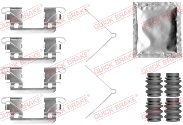 Set accesorii, placute frana punte fata (1090113 QBK) HONDA