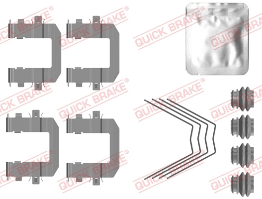 Set accesorii, placute frana punte fata (1090131 QBK) HYUNDAI,NISSAN