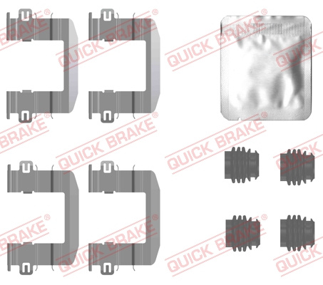 Set accesorii, placute frana punte fata (1090132 QBK) HYUNDAI