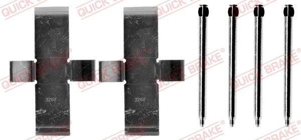 Set accesorii, placute frana punte fata (1090945 QBK) VW